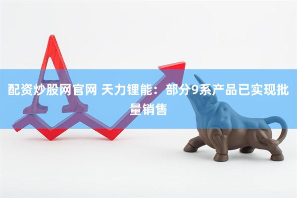 配资炒股网官网 天力锂能：部分9系产品已实现批量销售